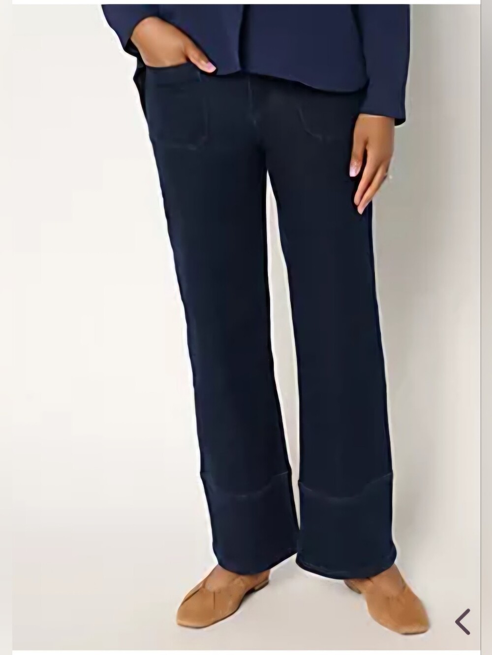 Straight Leg Jeans Martha Stewart Dark Wash 16